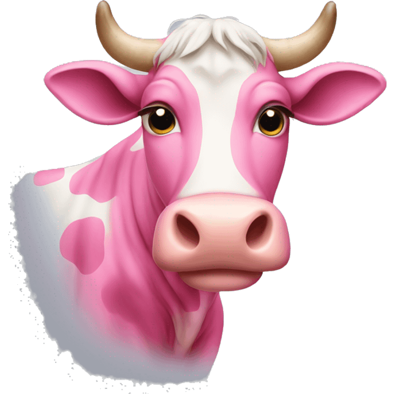 Pink cow  emoji