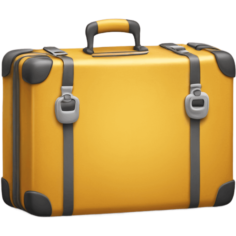 Yellow suitcase emoji