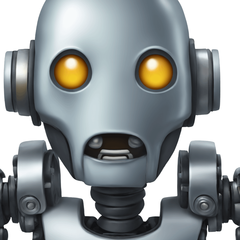 Malfunctioning robot emoji