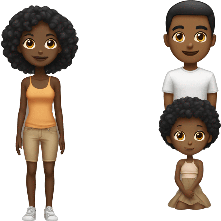 tan boy black girl couple emoji