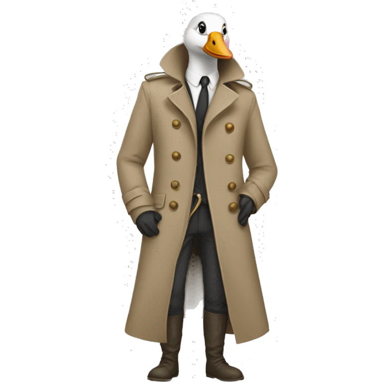 goose in a trench coat emoji