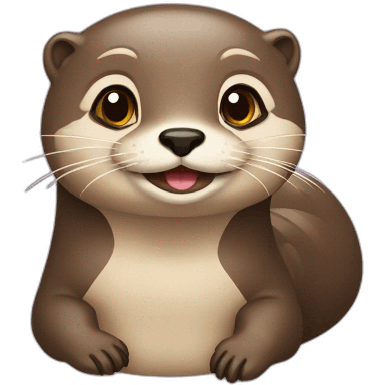 Loutre sur tortu emoji