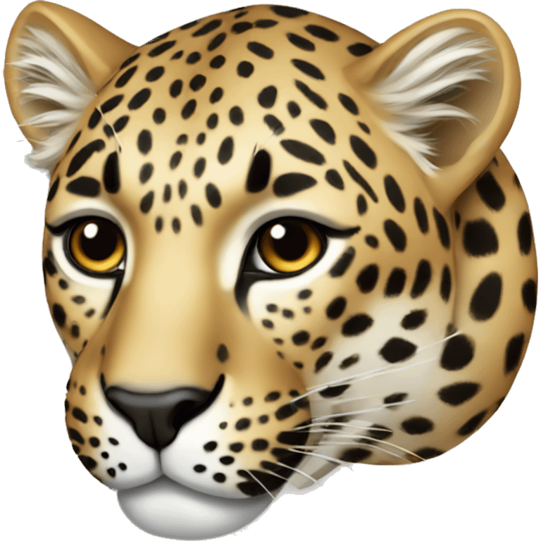 Leopard laying emoji