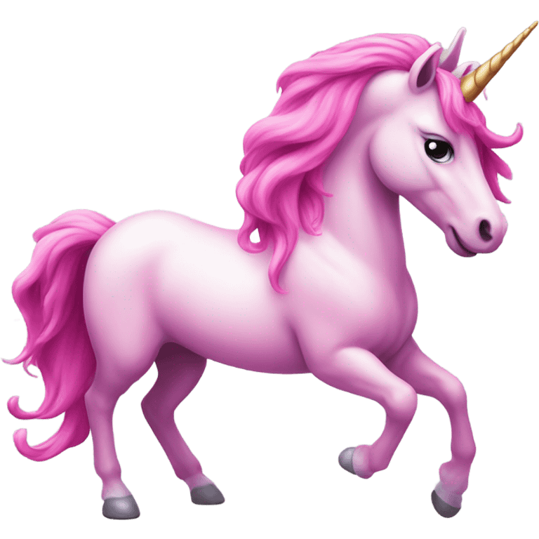 unicorn with pink hair emoji