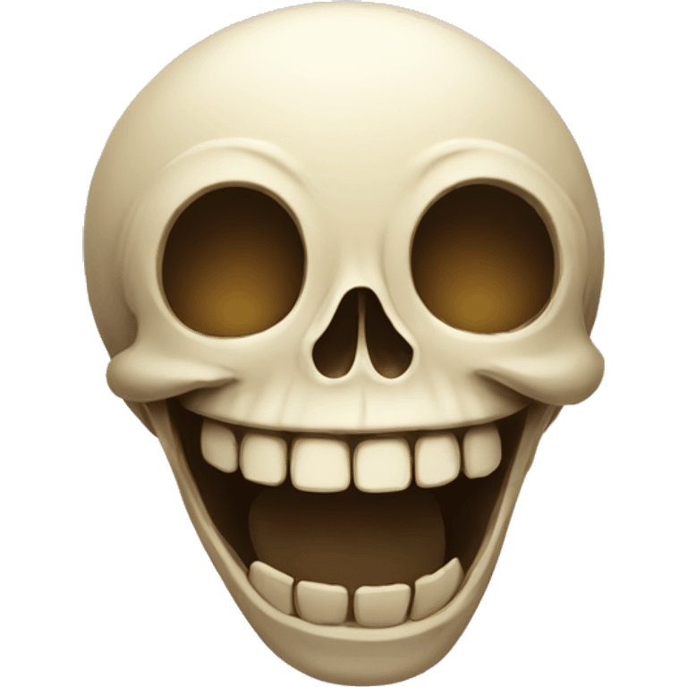 Skull laughing emoji