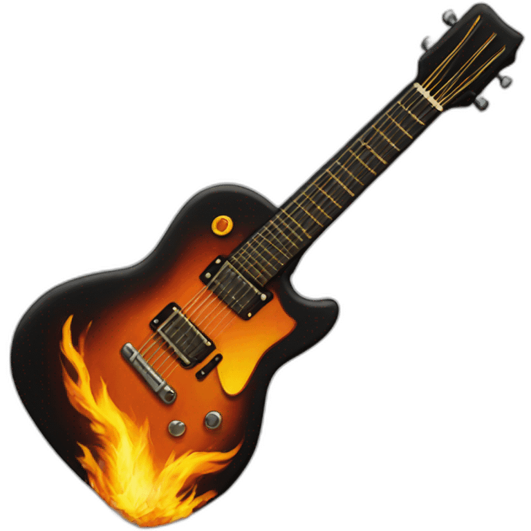 guitar fire emoji