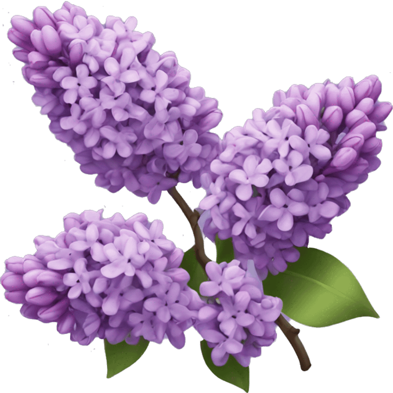 Lilac flowers emoji