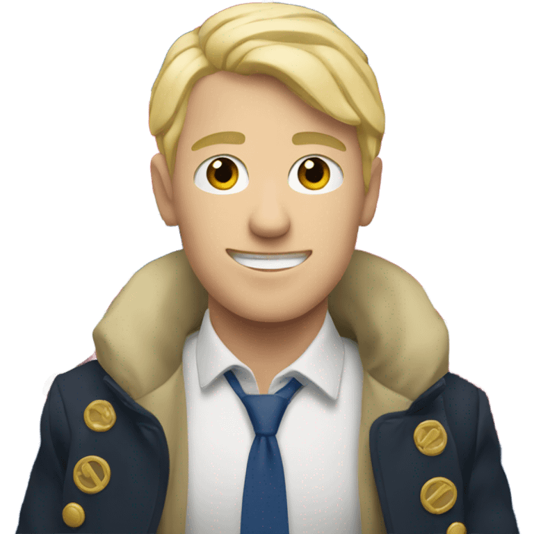 Blonde guy with British flag  emoji