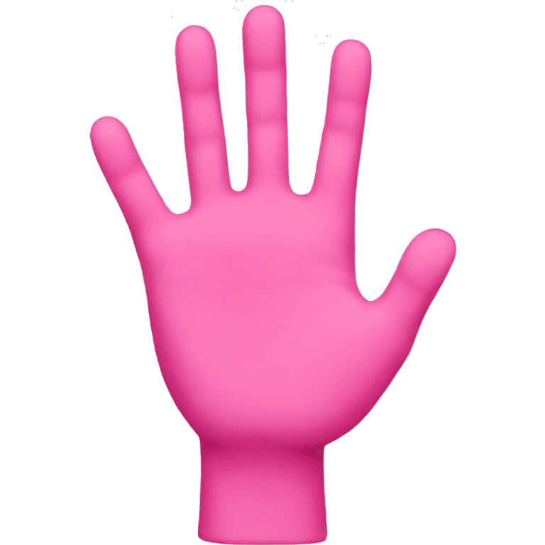 pink hand emoji