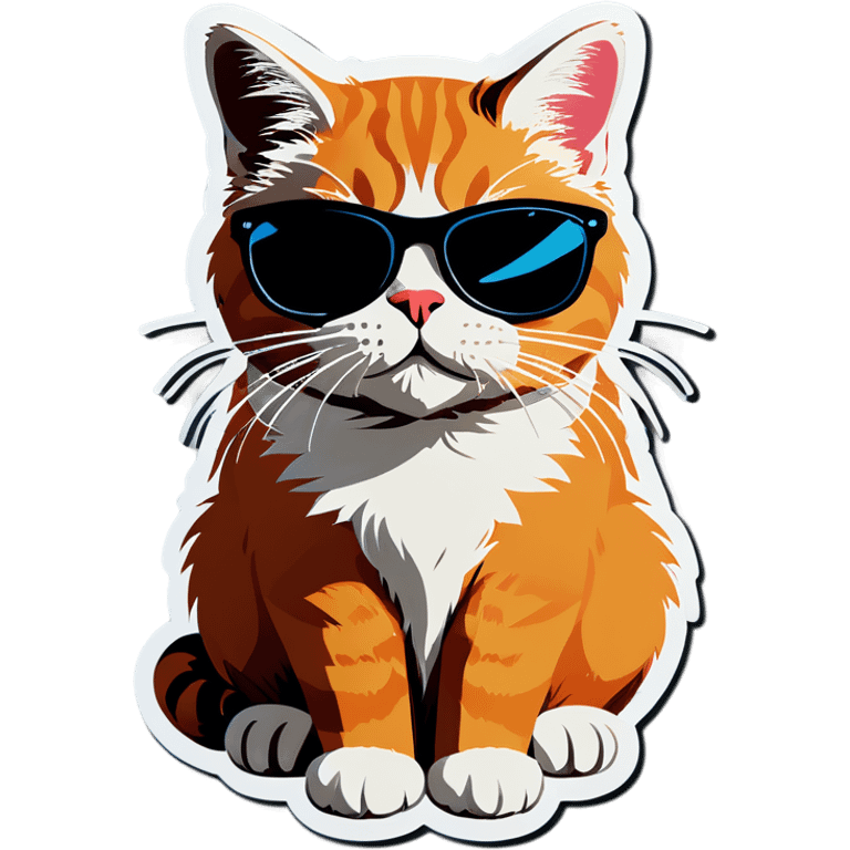 Cat with sunglasses emoji