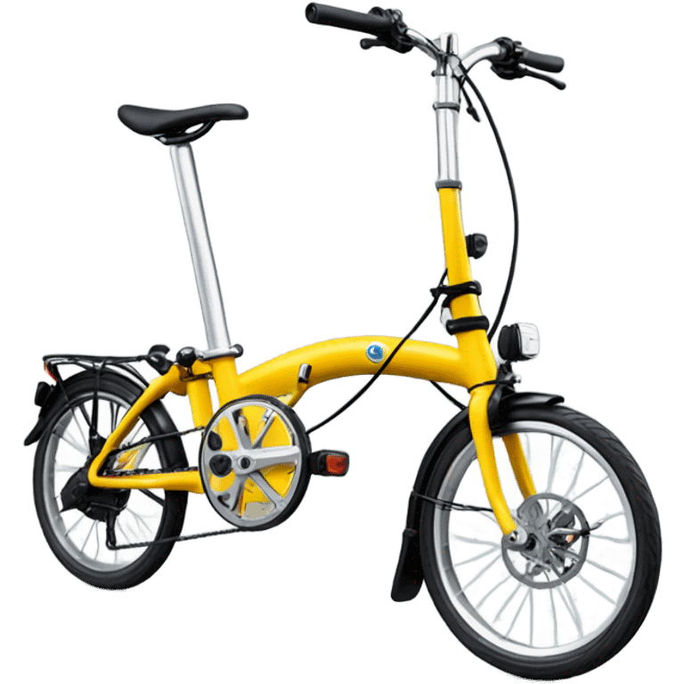 A foldable brompton bike  emoji