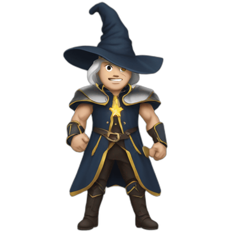 muscle macron wizard emoji