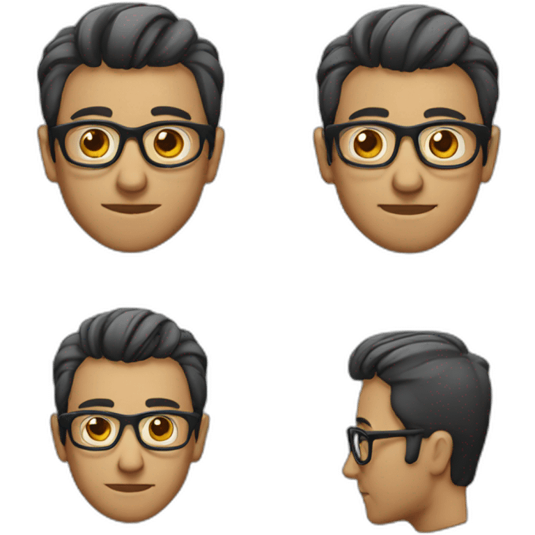 Men,glasses emoji