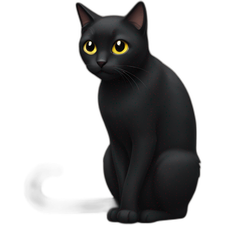 black-cat-japan emoji