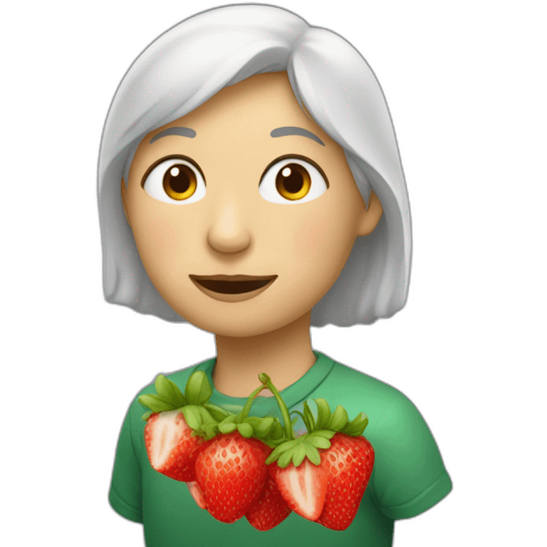 Ta mère qui mange des fraises emoji