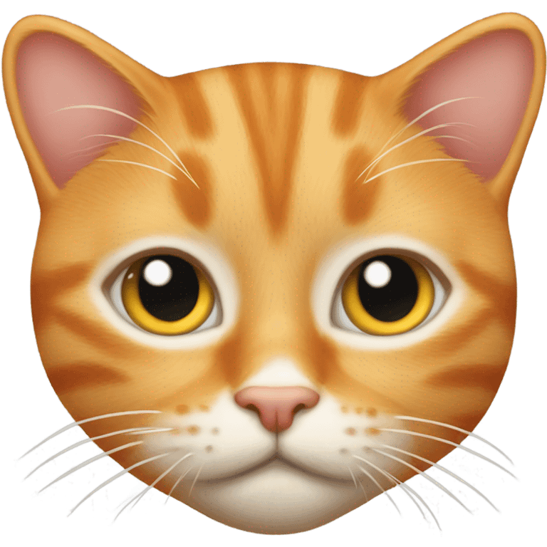 An orange tabby cat with one eye emoji