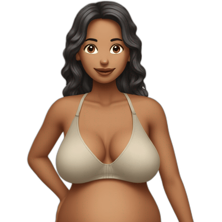 Sexywoman pregnant bikini emoji