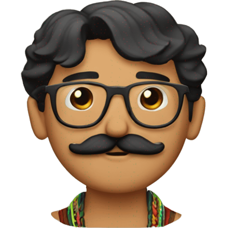 mexican with mstache an d glasses he is form raenclaw emoji