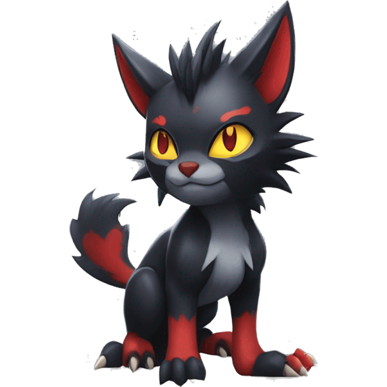  Kawaii Edgy Cool Beautiful Nargacuga-Torracat-Litten-Zorua-Zoroark full body emoji