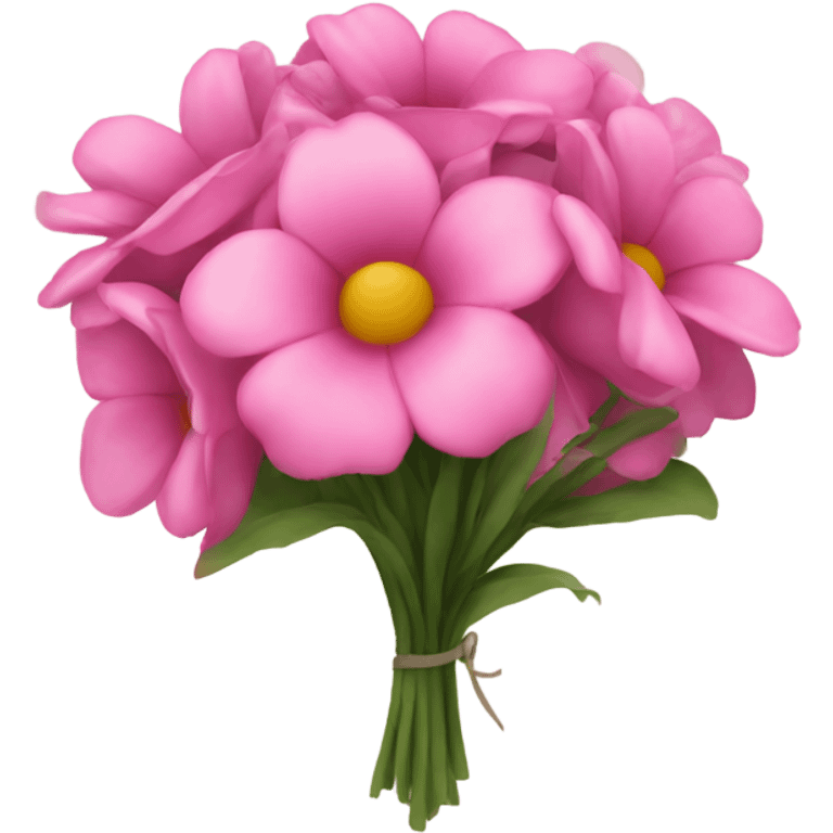 a bouquet of pink flowers emoji