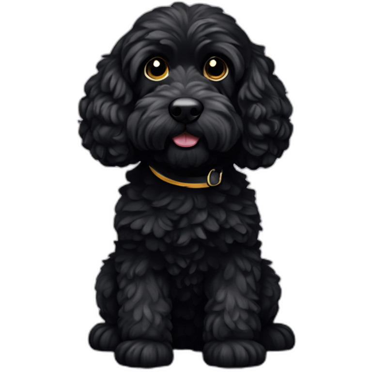 Black Cockapoo emoji