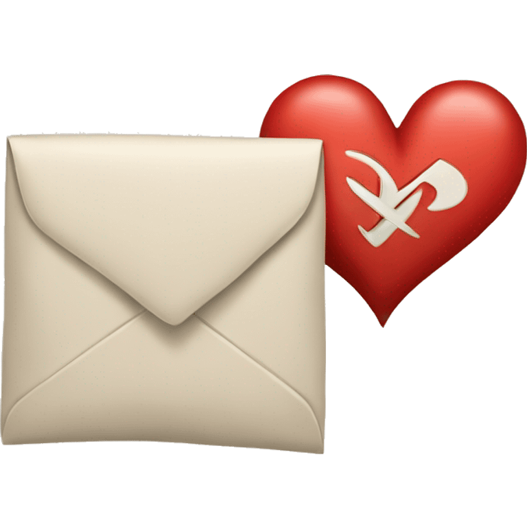 heart with a letter emoji