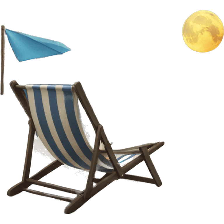 Moon and beach  emoji