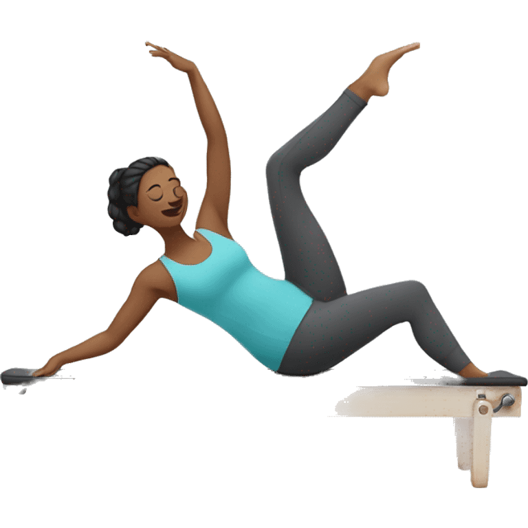 woman doing pilates emoji