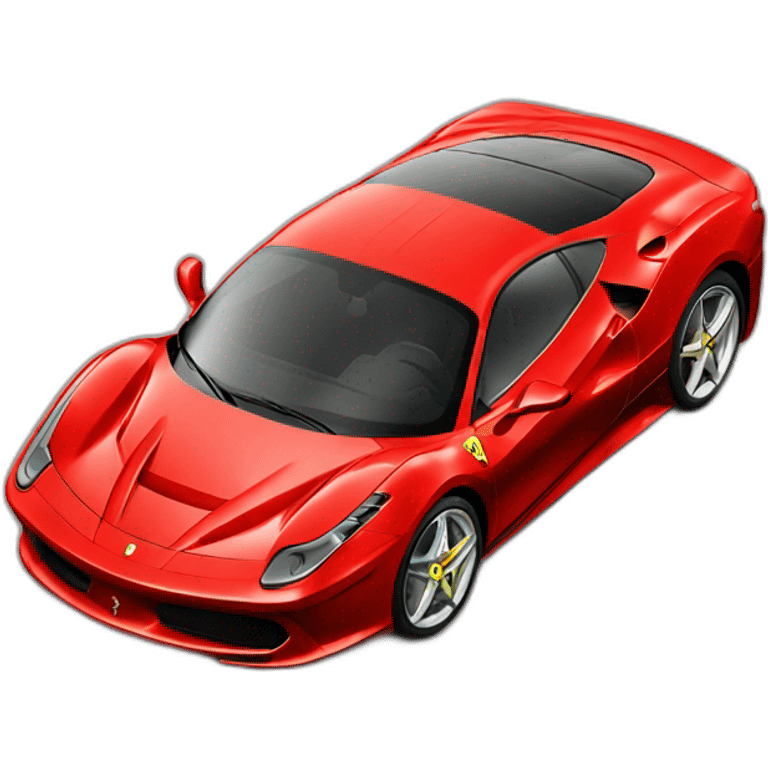 ferrari red car emoji