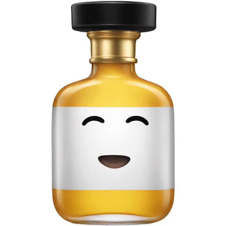 smiling perfume face with black cap emoji