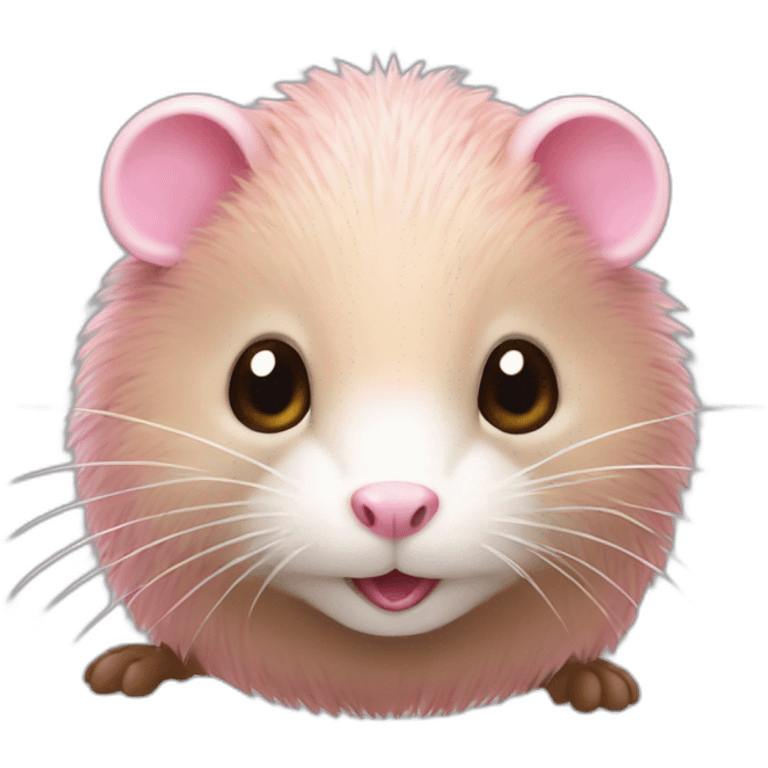 pink muskrat in taiwan emoji