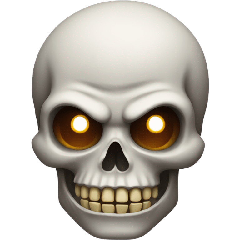 Scary skull emoji