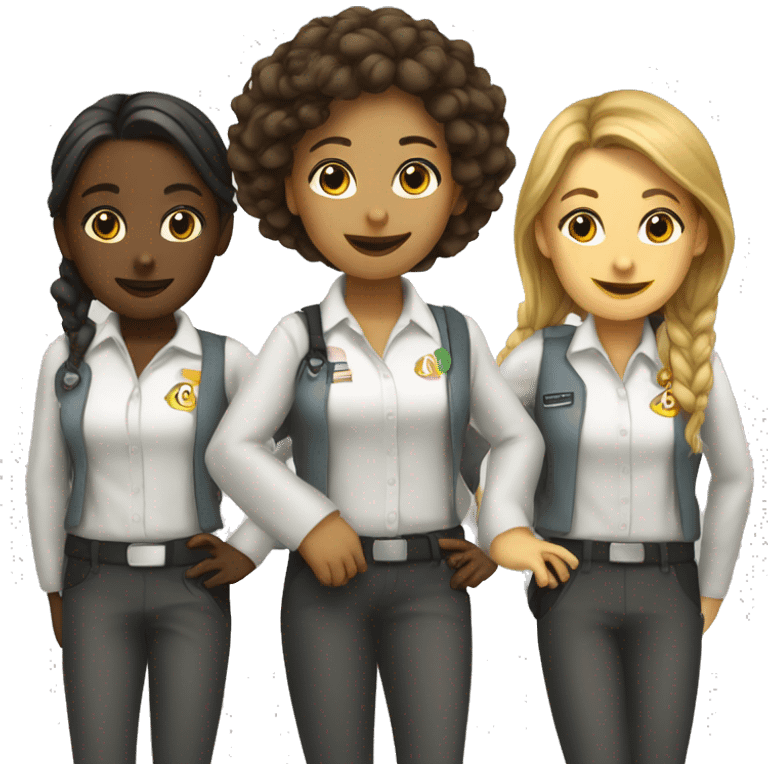 girls team of Learning and Development emoji