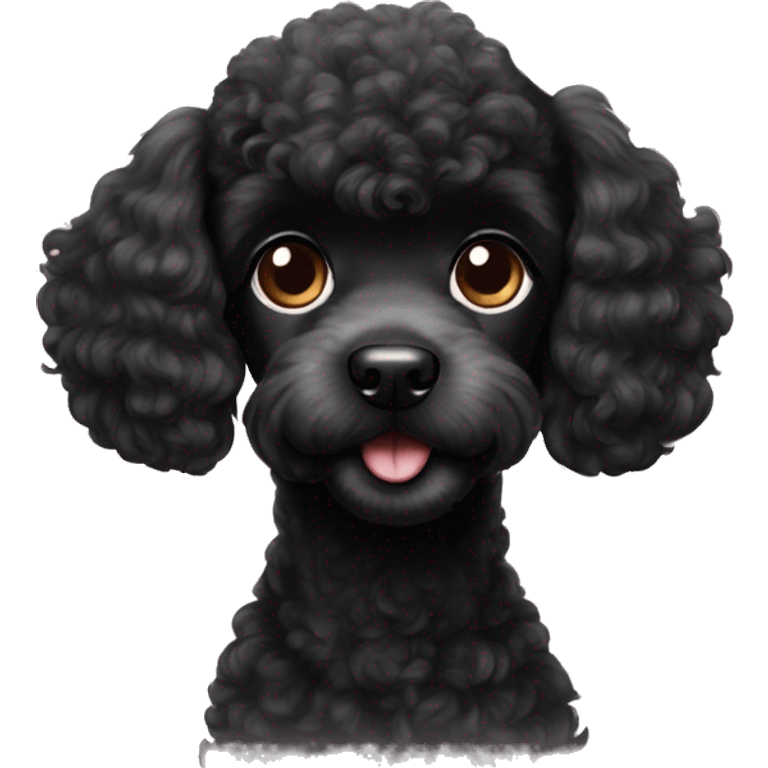 black poodle puppy emoji