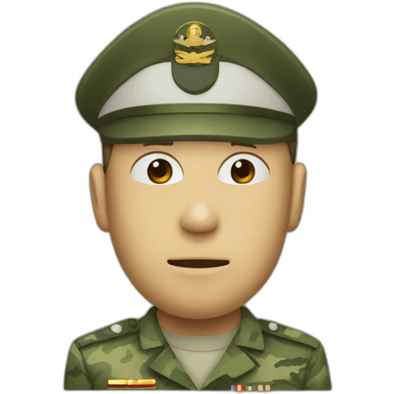 a military Head in a Medical masks emoji