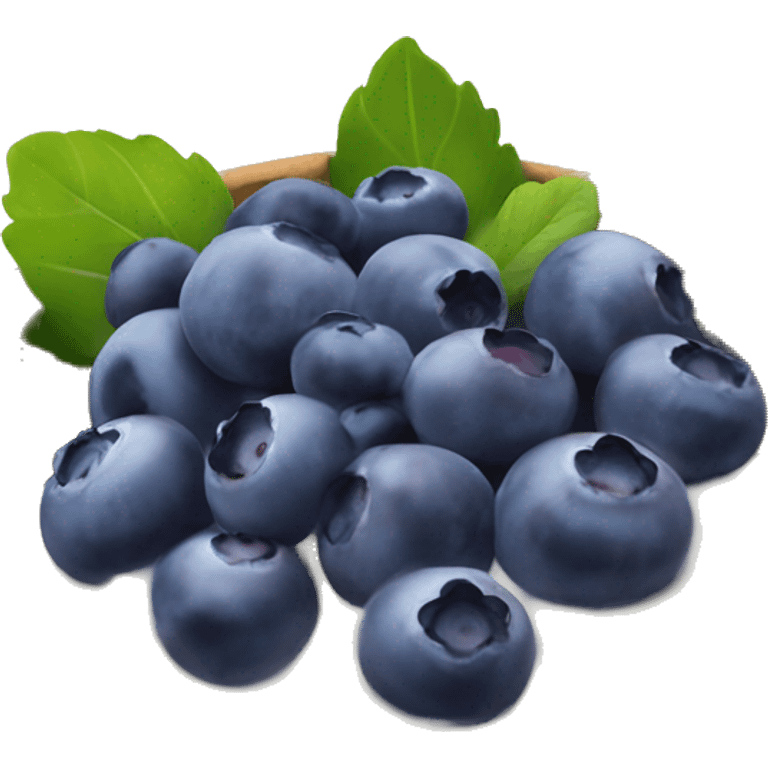 yoghurt bowl with blueberries emoji