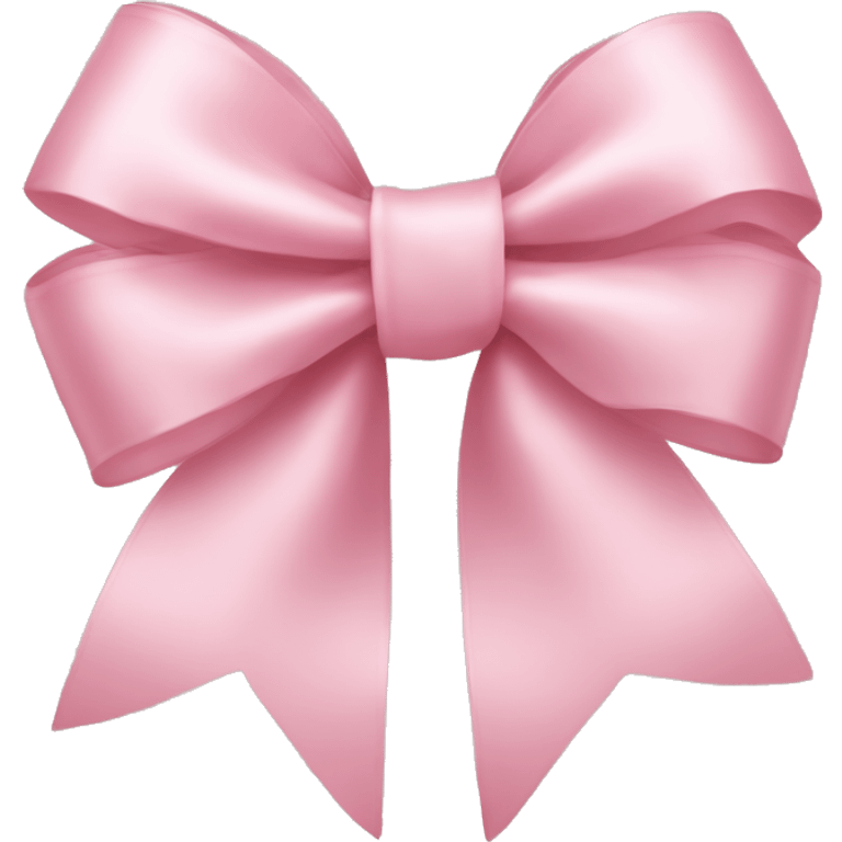 light pink ribbon bow emoji