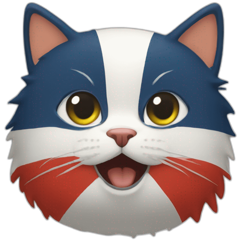 Chat tricolore emoji