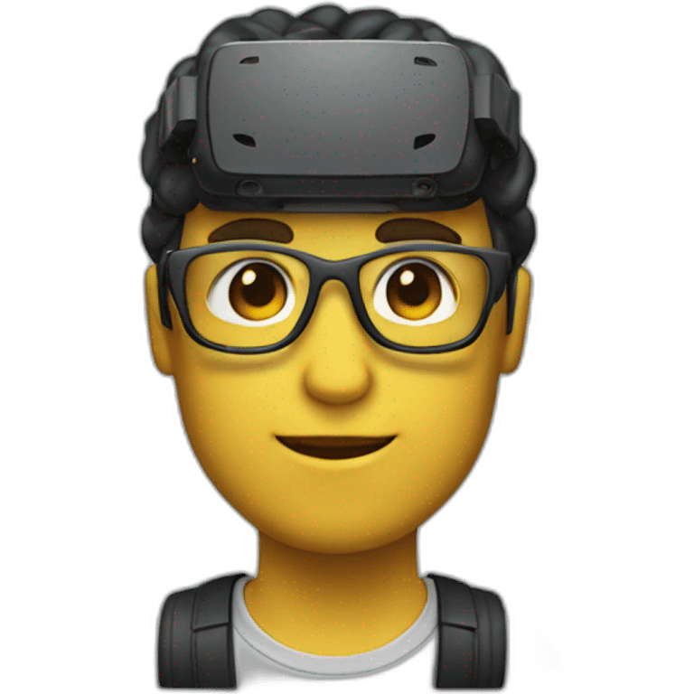 Persona con gafas de realidad virtual  emoji