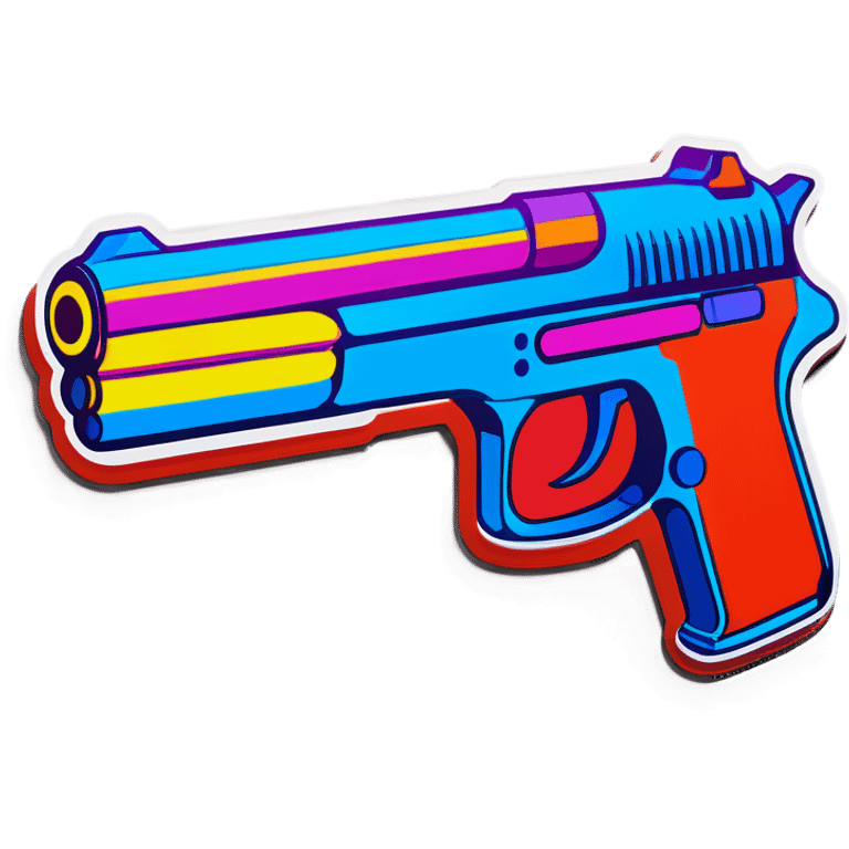 Pop art gun  emoji