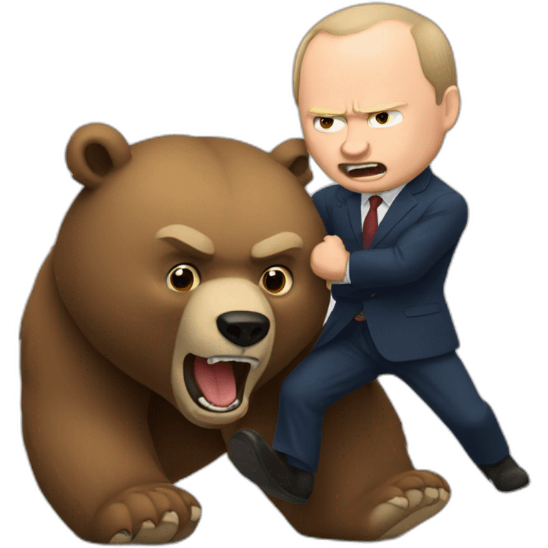 Bear fight putin emoji