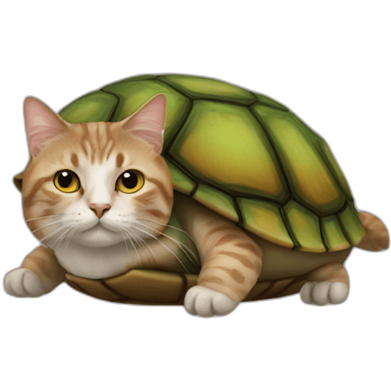 Turtle shell cat emoji