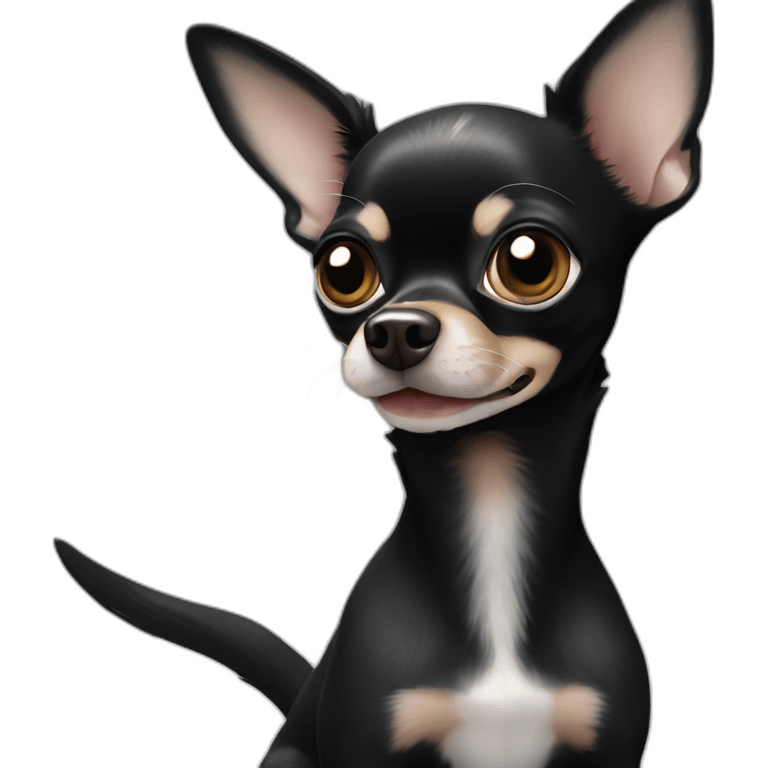 black chihuahua emoji