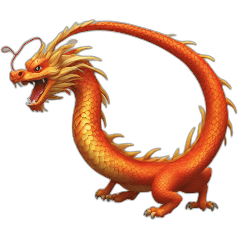 Chinese dragon'S tail emoji