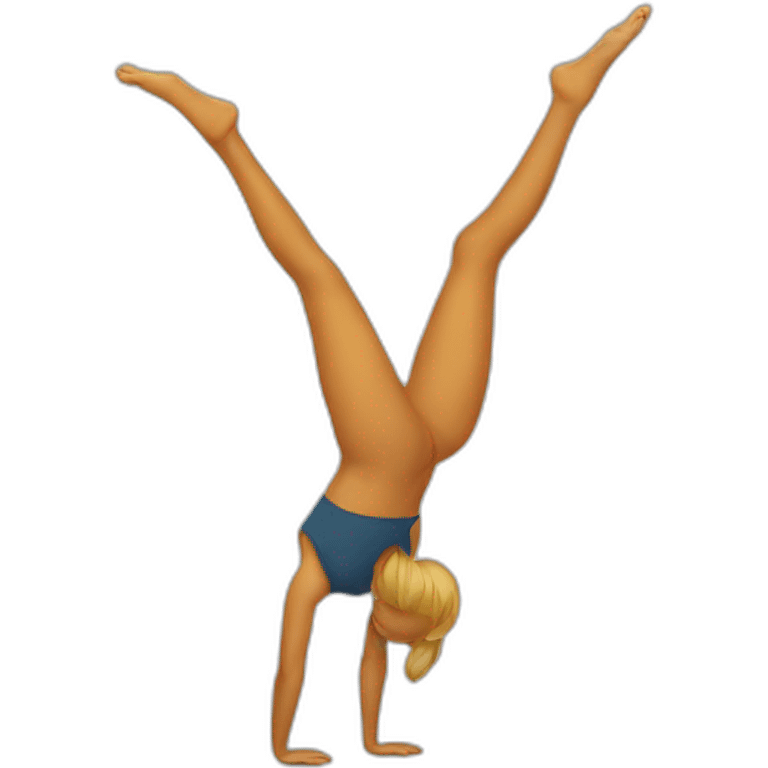 Hand stand emoji