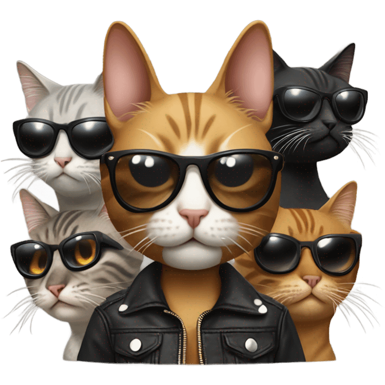 cat in a gang  emoji