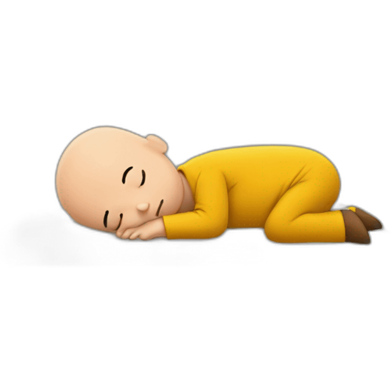 Charlie Brown sleeping emoji