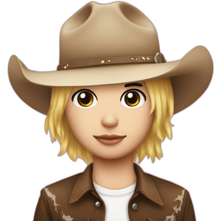 hello kitty emo chapeau cow boy emoji