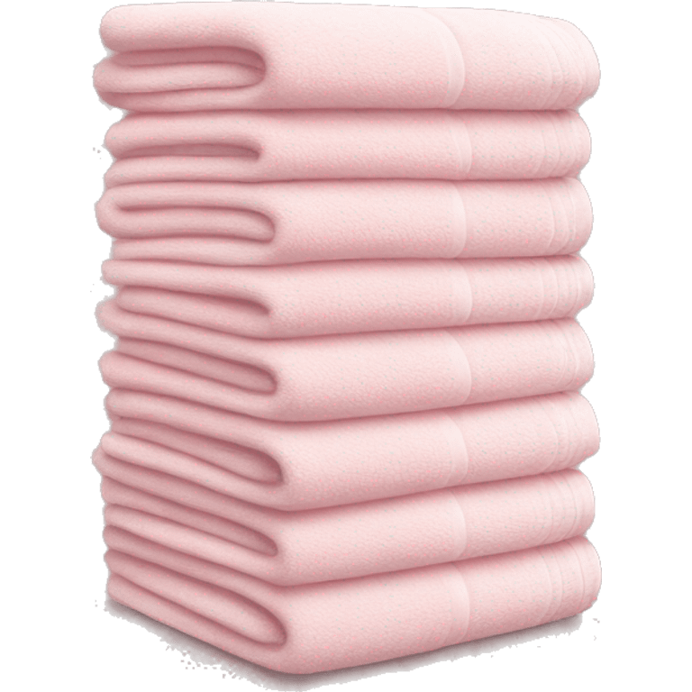 Light pink stacked towels emoji