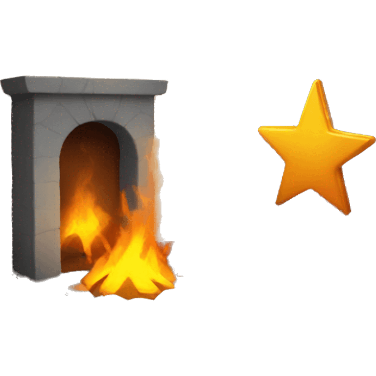 hearth with star emoji